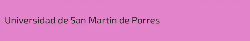 Universidad de San Martín de Porres